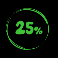 25%
